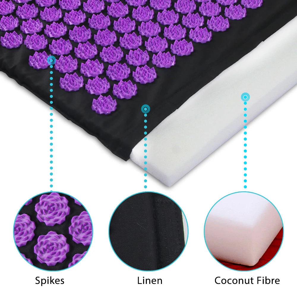 Acupressure Massage Mat & Pillow Set