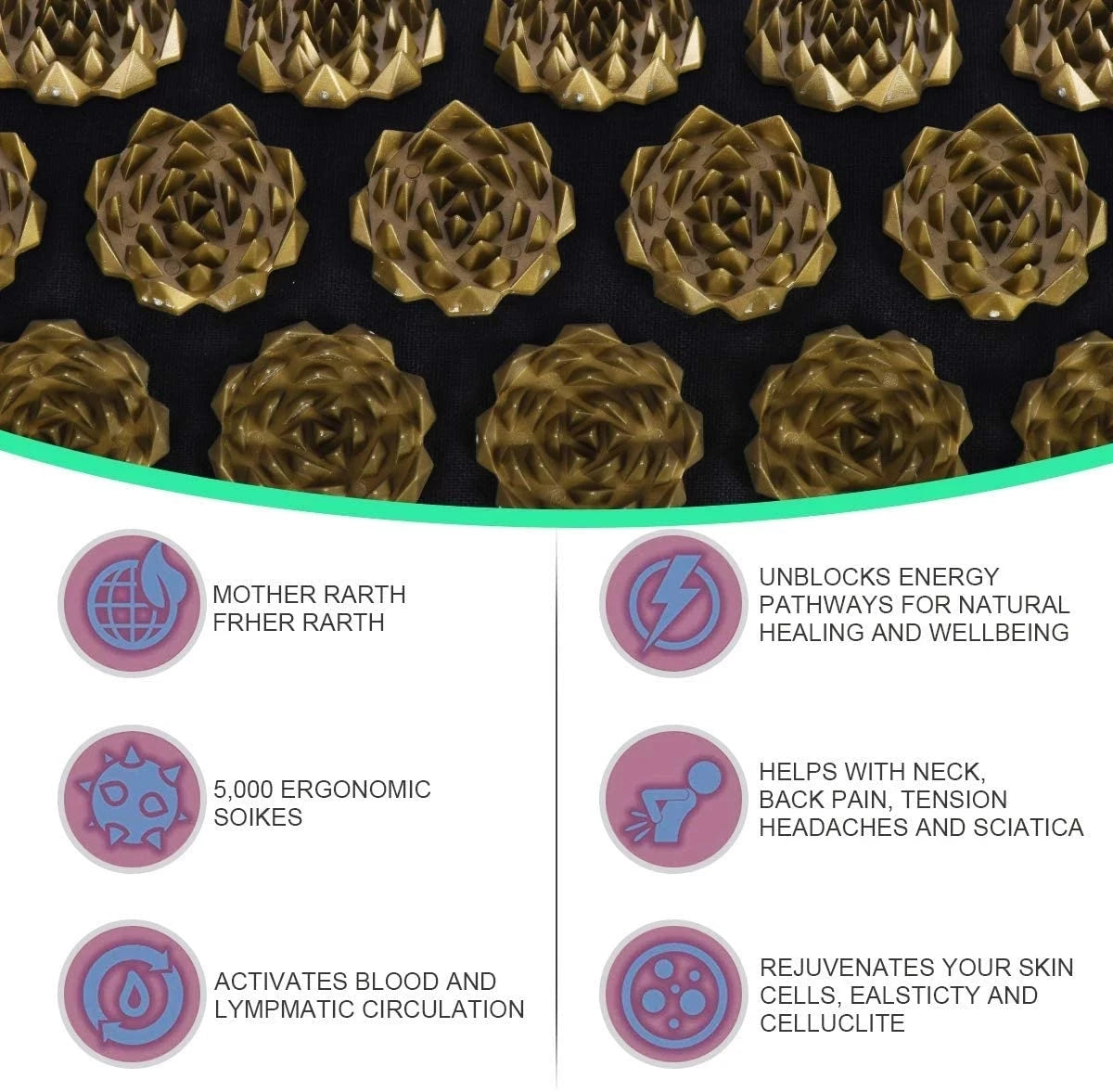 Acupressure Massage Mat & Pillow Set